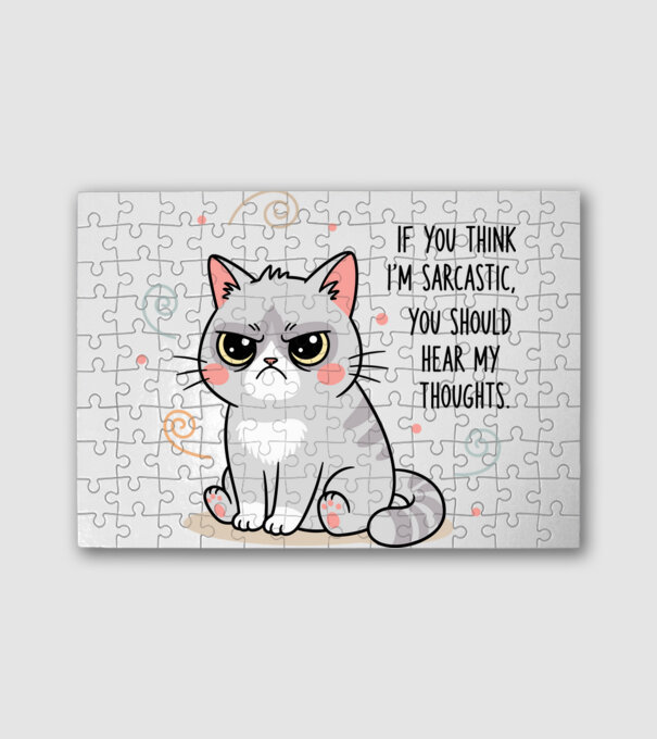 If you think I’m sarcastic, you should hear my thoughts. minta fehér pólón