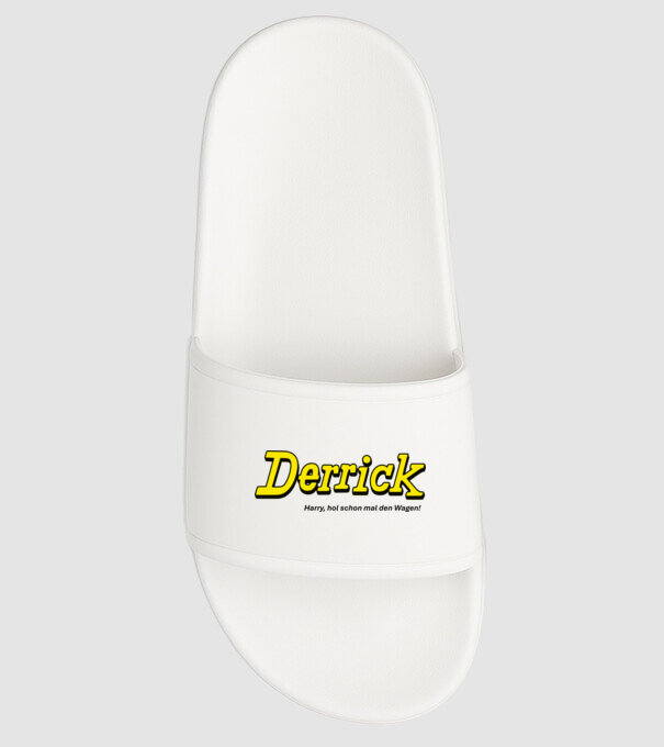 Derrick_hozzd_a_kocsit_de_black minta fehér pólón