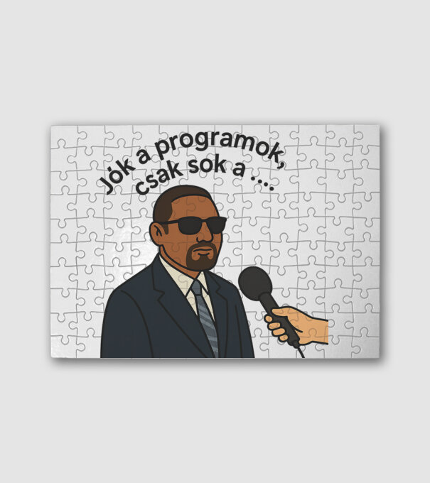 Jók a programok csak sok a ..... minta fehér pólón