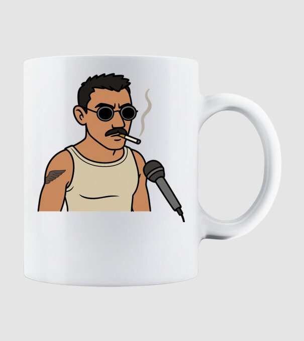 MI FOLYIK ITT GYÖNGYÖNÖS minta fehér pólón