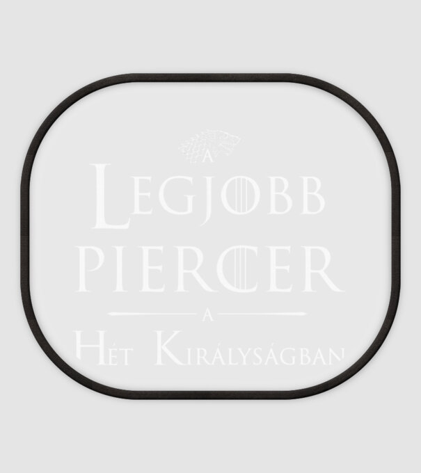 A legjobb piercer minta fehér pólón