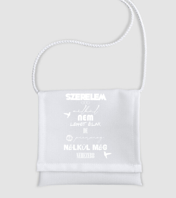 Szerelem nélkül nem lehet élni, de piercing nélkül még nehezebb minta fehér pólón