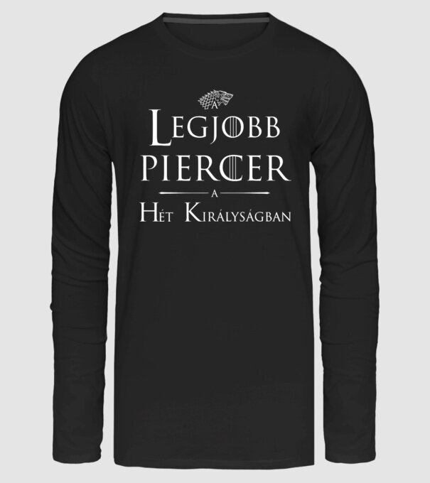 A legjobb piercer minta fekete pólón
