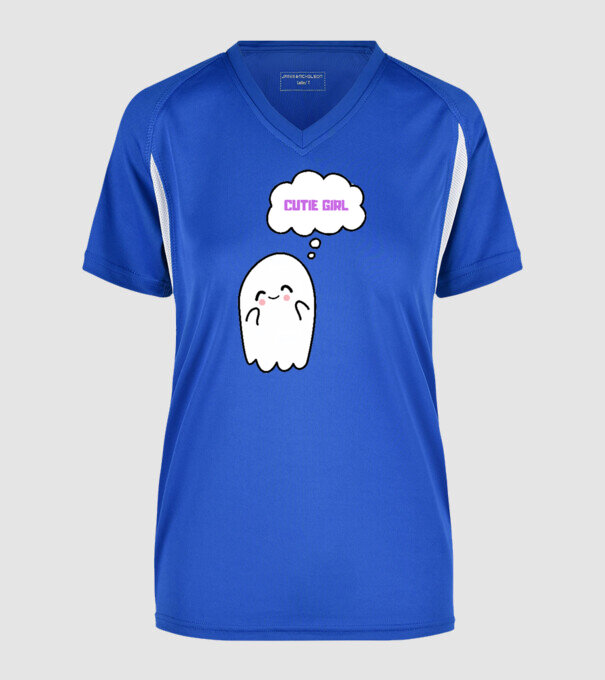 Cute Ghost minta királykék pólón