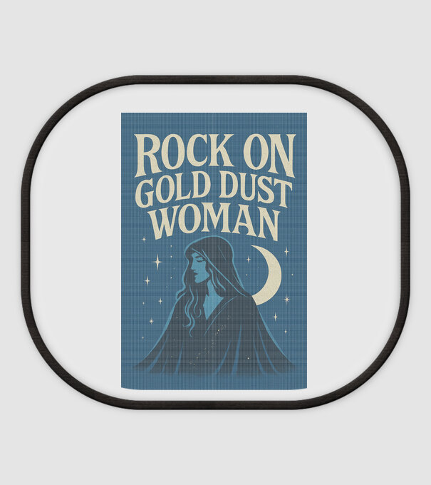 Rock On Gold Dust Woman minta fehér pólón