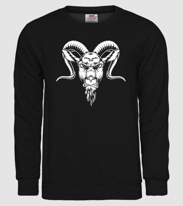 goth Goat minta fekete pólón