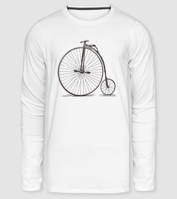 Velocipede2 minta fehér pólón