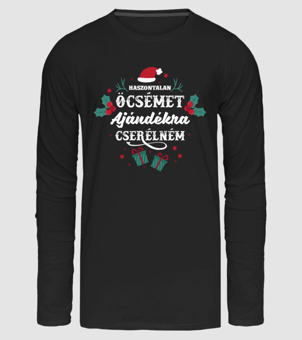 Haszontalan öcsémet... minta fekete pólón