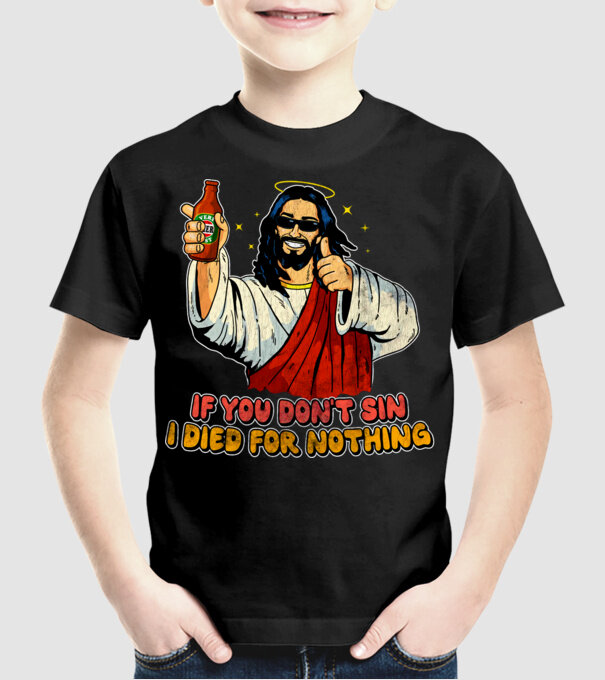 Died for nothnig minta fekete pólón