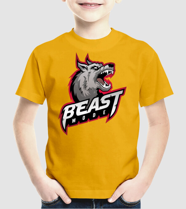 Beast mode minta sárga pólón