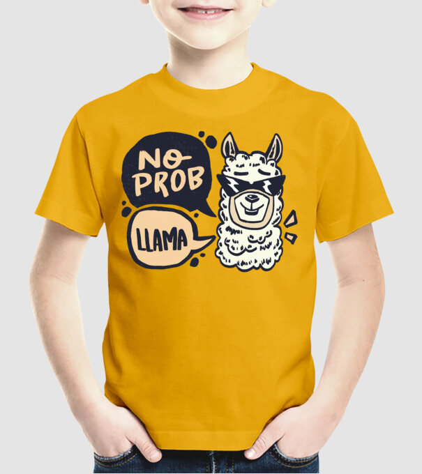 No probllama minta sárga pólón