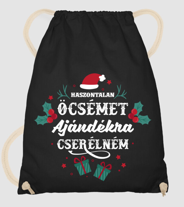 Haszontalan öcsémet... minta fekete pólón