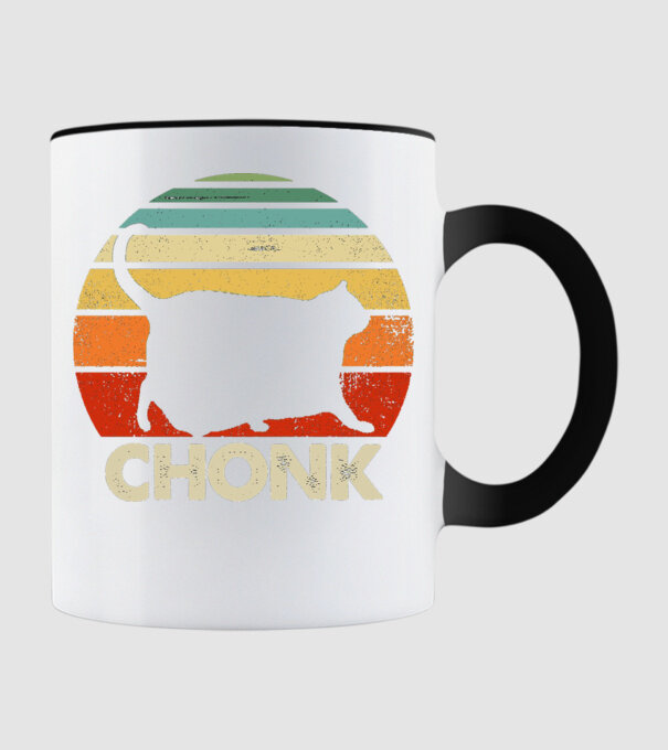 CHONK minta fekete pólón