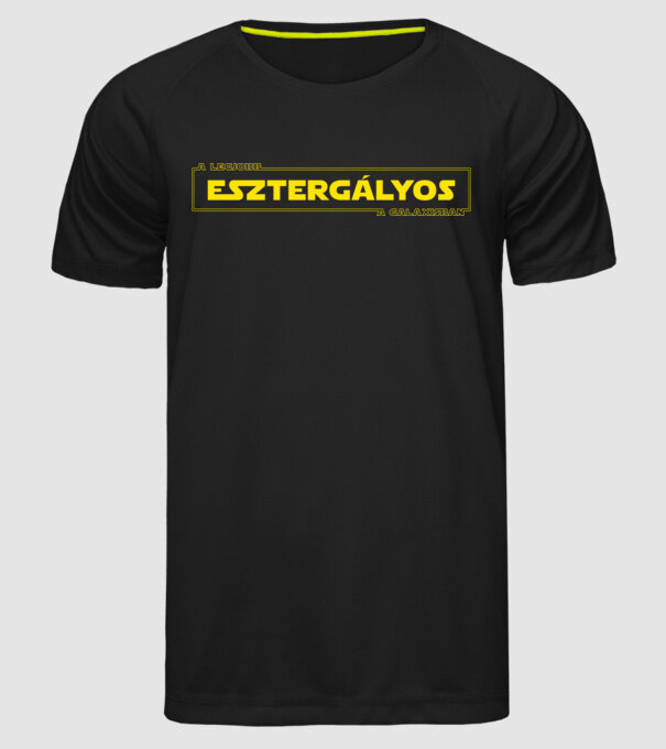 Star Wars legjobb esztergalyos minta fekete pólón