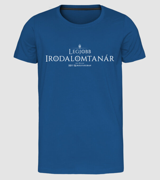 Got legjobb irodalomtanar minta királykék pólón