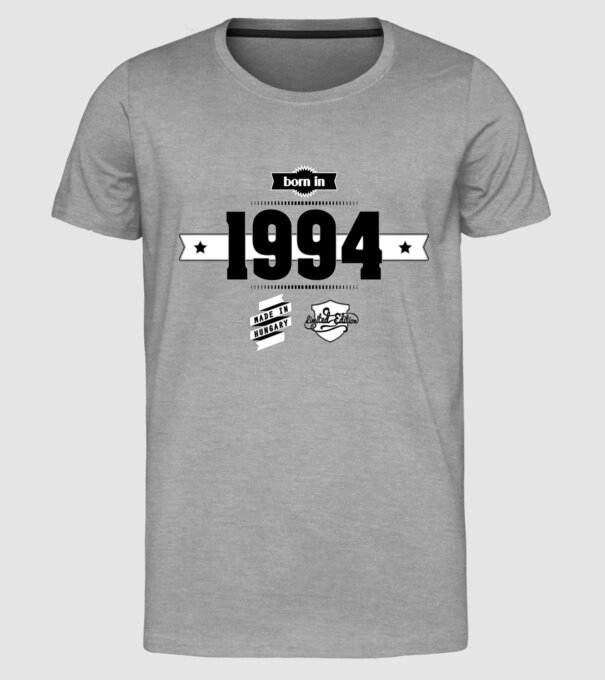born-in-1994 minta szürke pólón