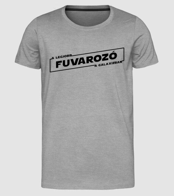 Star Wars legjobb fuvarozo solo minta szürke pólón