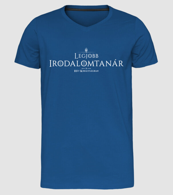 Got legjobb irodalomtanar minta királykék pólón