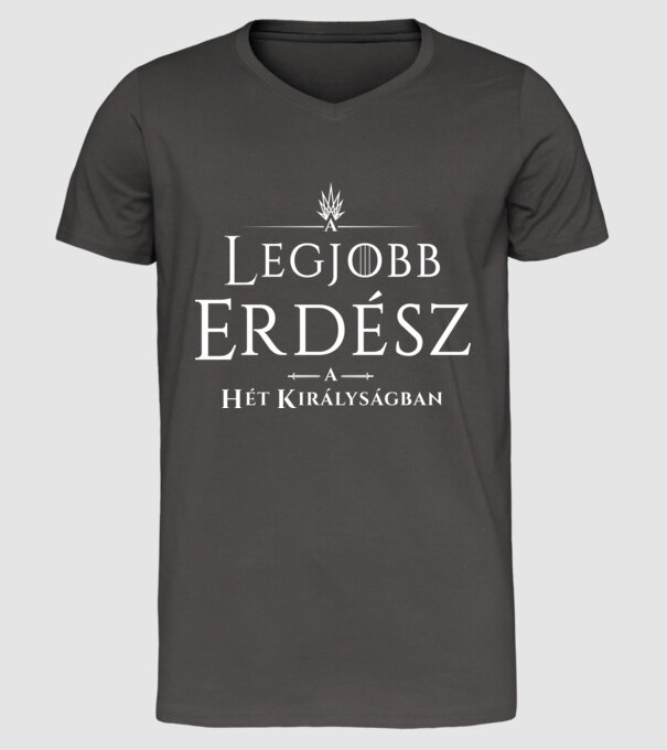 Got legjobb erdesz minta sötétszürke pólón