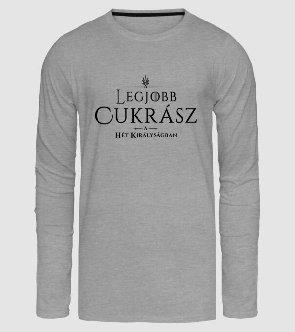 got-legjobb-cukrasz minta szürke pólón