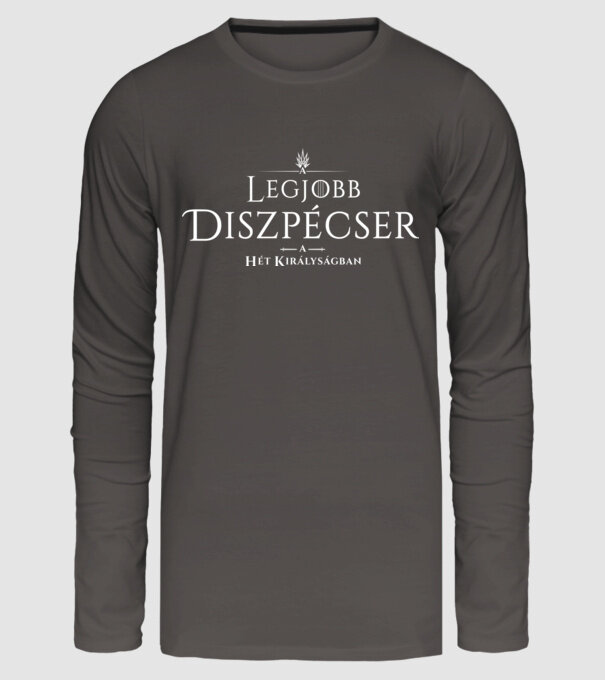 Got legjobb diszpecser minta sötétszürke pólón