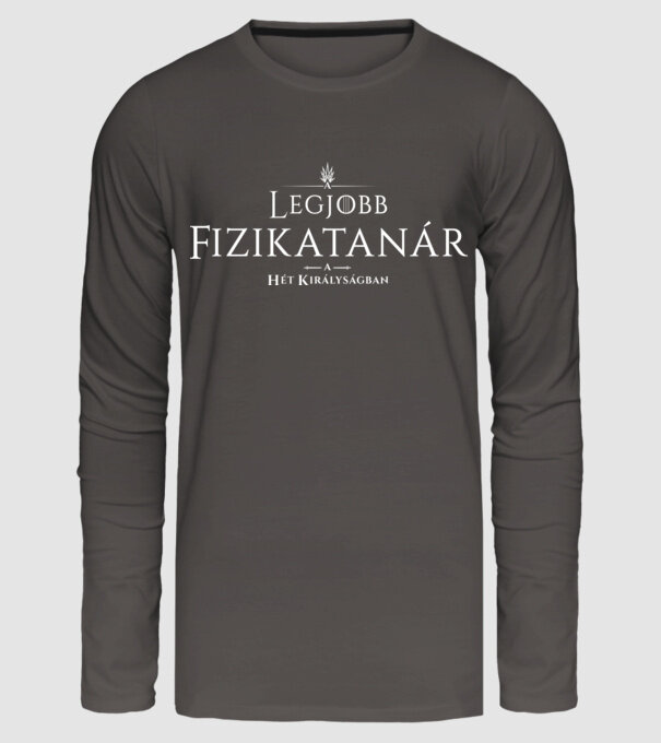 Got legjobb fizikatanar minta sötétszürke pólón