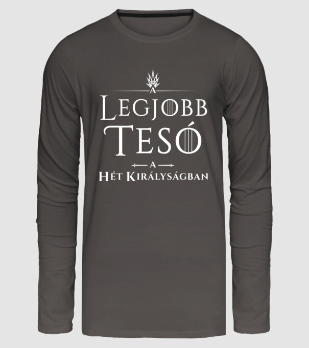 Got legjobb teso minta sötétszürke pólón