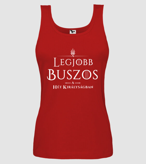 Got legjobb buszos minta piros pólón
