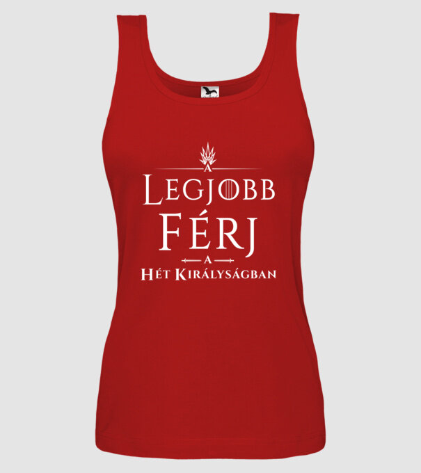 got-legjobb-ferj minta piros pólón