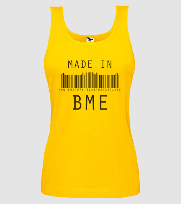 made-in-bme minta sárga pólón