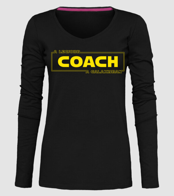 star-wars-legjobb-coach minta fekete pólón