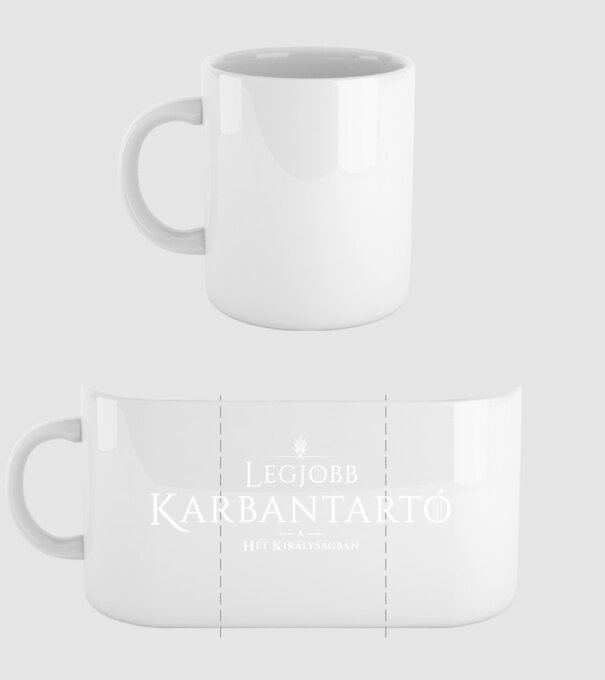 got-legjobb-karbantarto minta fehér pólón