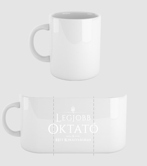 Got legjobb oktato minta fehér pólón