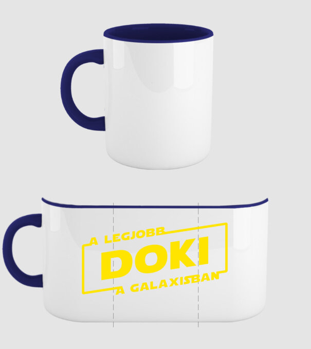 star-wars-legjobb-doki-solo minta sötétkék pólón