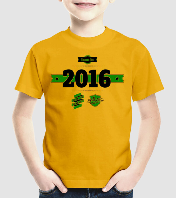 Born in 2016 minta sárga pólón