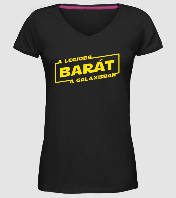 star-wars-legjobb-barat-solo minta fekete pólón
