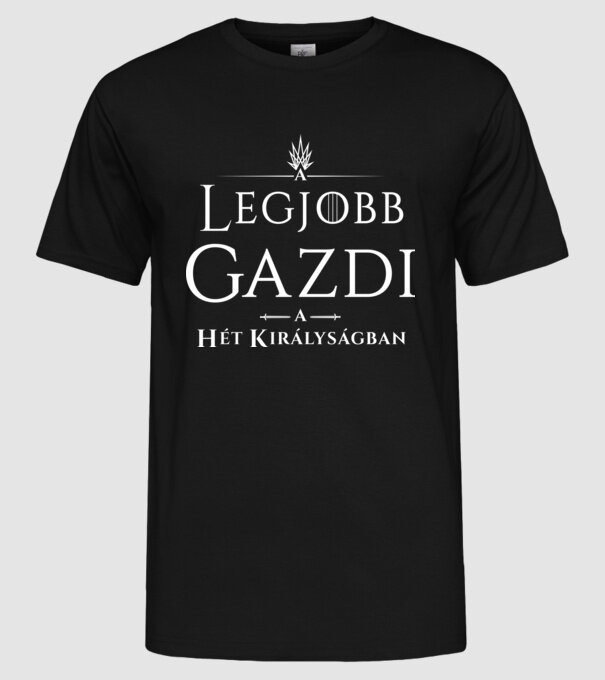 Got legjobb gazdi minta fekete pólón