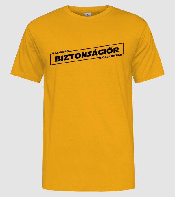 Star Wars legjobb biztonsagior solo minta sárga pólón