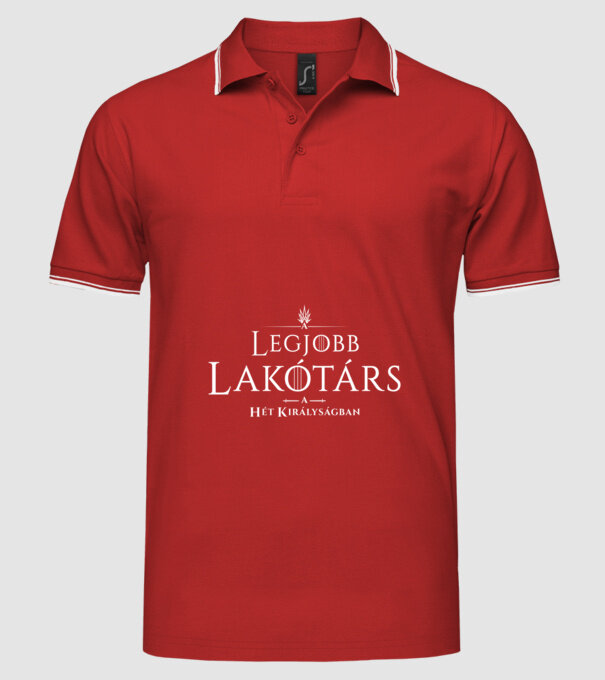got-legjobb-lakotars minta piros pólón