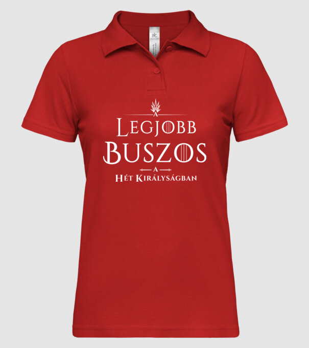 Got legjobb buszos minta piros pólón