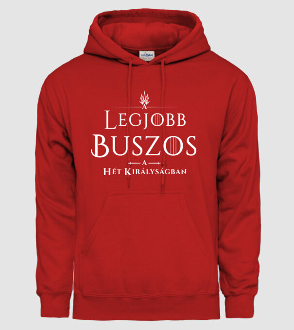 Got legjobb buszos minta piros pólón