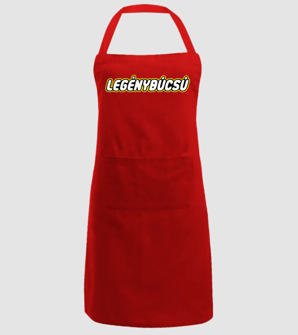 Legénybúcsú (lego) minta piros pólón