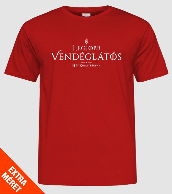 got-legjobb-vendeglatos minta piros pólón