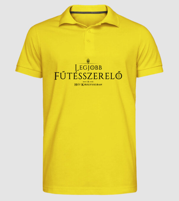 got-legjobb-futesszerelo minta sárga pólón