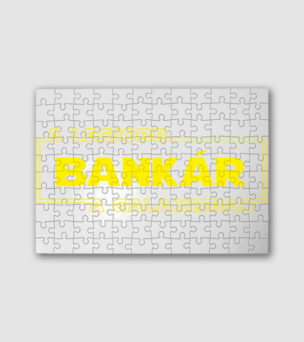 Star Wars legjobb bankár minta fehér pólón