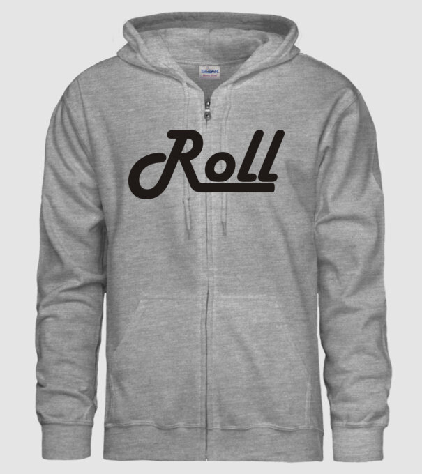 Roll, páros minta minta szürke pólón