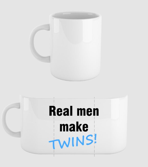 Real men... minta fehér pólón