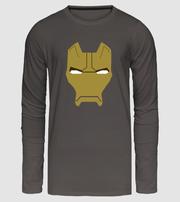 ironman minta sötétszürke pólón