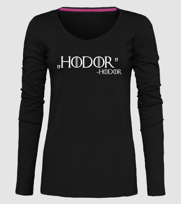 Hodor! - Hodor minta fekete pólón
