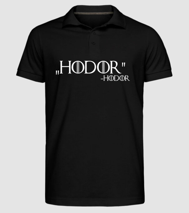 Hodor! - Hodor minta fekete pólón
